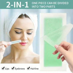 15 Pcs Lip Hair Removal Wax Paper 3 Pcs Wax Removal Wipes Combo Suit