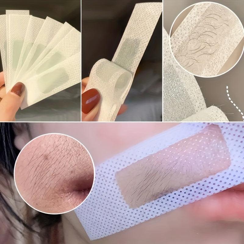 15 Pcs Lip Hair Removal Wax Paper 3 Pcs Wax Removal Wipes Combo Suit