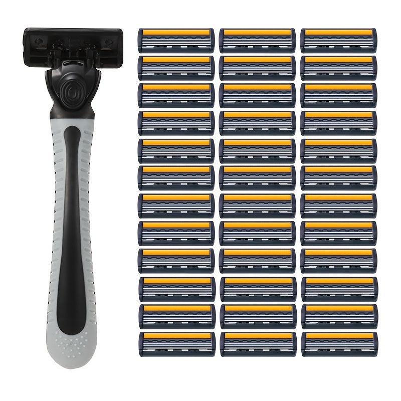 Classic Razor Shaving Replacement Blades Holder 36 Blades Manual Razors