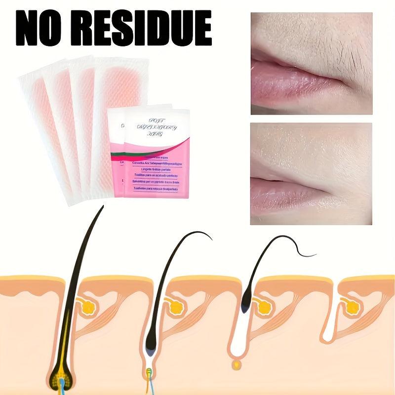 Hair Removal Wax Paper Portable & Painless Hair Removal Patch for All Skin Types