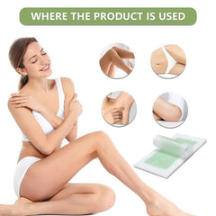 Body Hair Removal Wax Strips - Gentle Hair Inhibitor for Leg Armpit Lip Hair