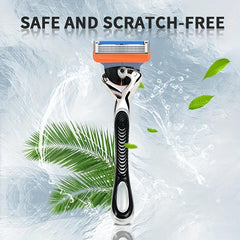 5-Layer Stainless Steel Reusable Safety Razor for Men and Women