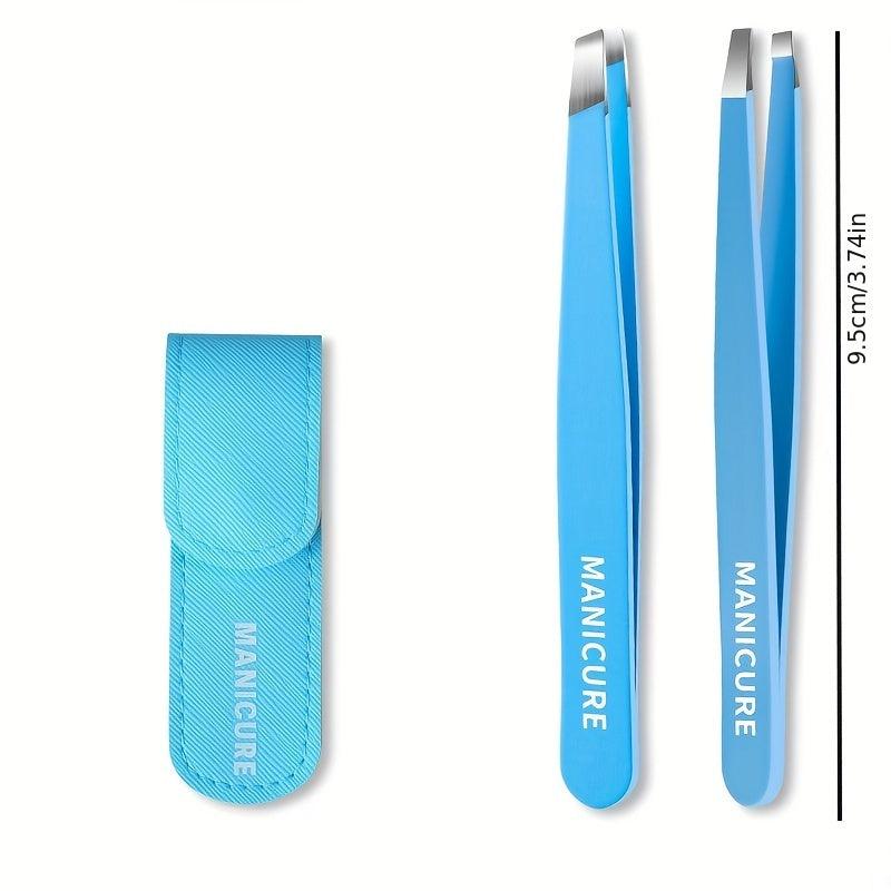 Professional Stainless Steel Tweezers for Eyebrows - Precision Hair Removal