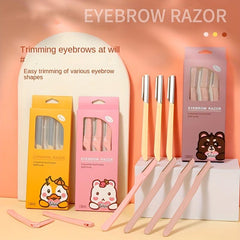 3pcs Foldable Women's Razors Makeup Facial Eyebrow Lip Razor
