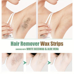 Body Wax Strips Gentle Hair Removal Kit