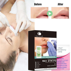 30 Pcs Hair Removal Wax Strips Facial Warmth Honey Wax for Men and Women