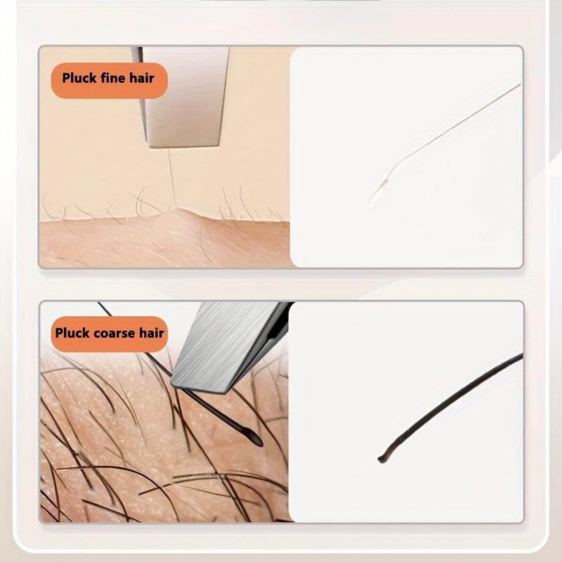 Professional Stainless Steel Eyebrow Tweezers Set