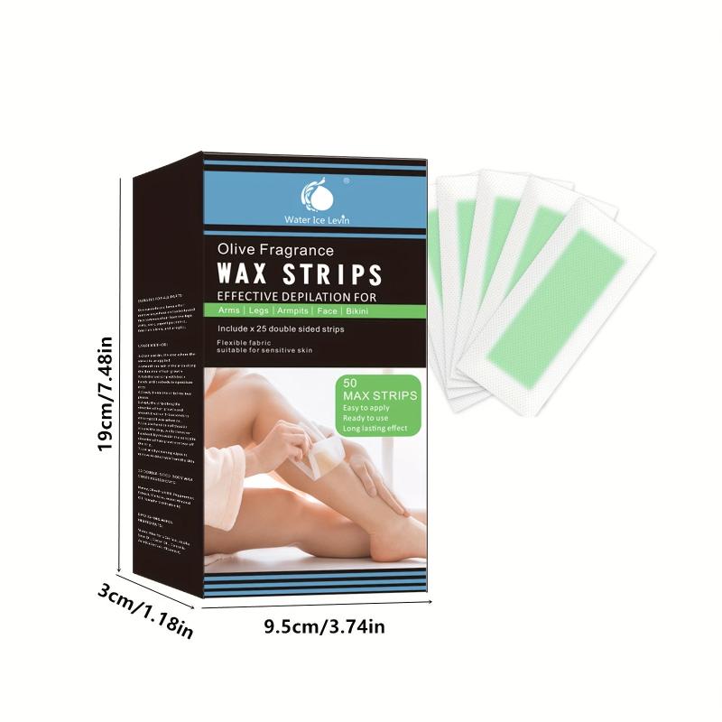28pcs Body Wax Strips for Women Hair Removal, Portable Tear Off Leg, Armpit, Lip