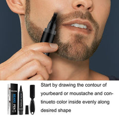 Beard Pen And Brush Set Men's Beard Pencil Filler & Brush Tool Multicolor