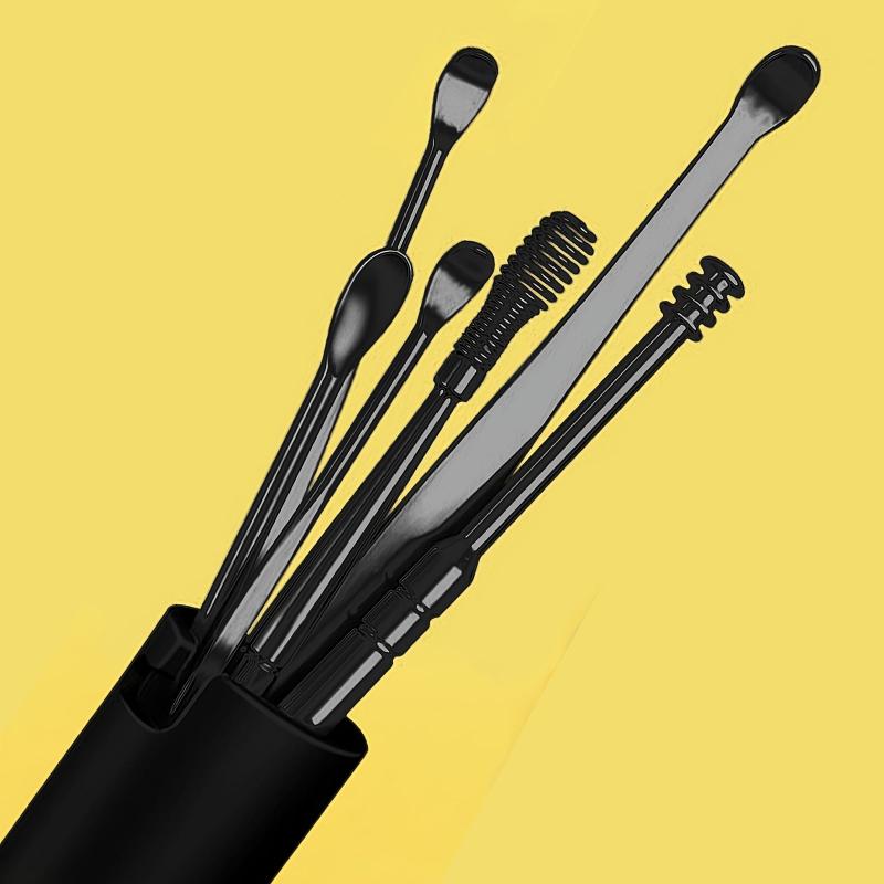 7PCS Ear Cleaner Earwax Removal Tool Spring Spoon Ear Pick Cleanser Care