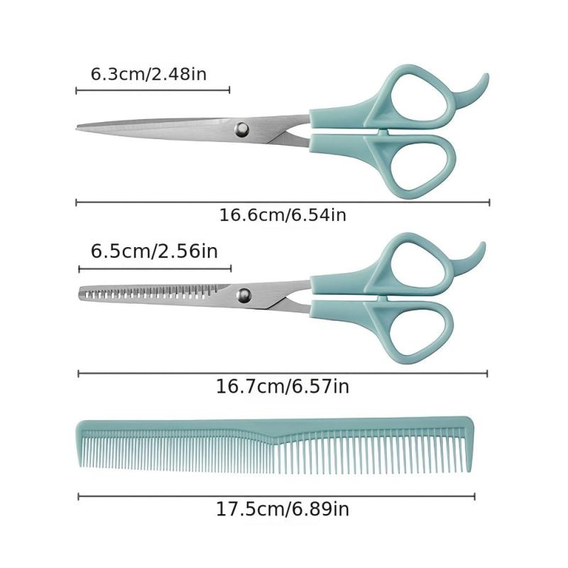 3pcs Hair Scissors Set with Hairdressing Comb