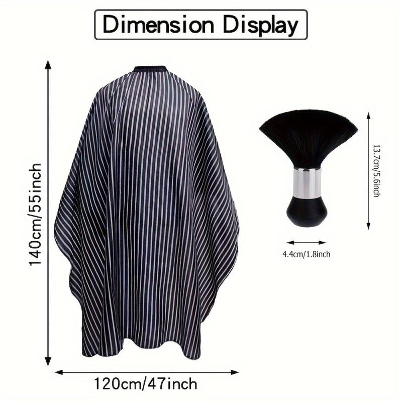 Barber Cape Hair Cutting Cape with Adjustable Neckline