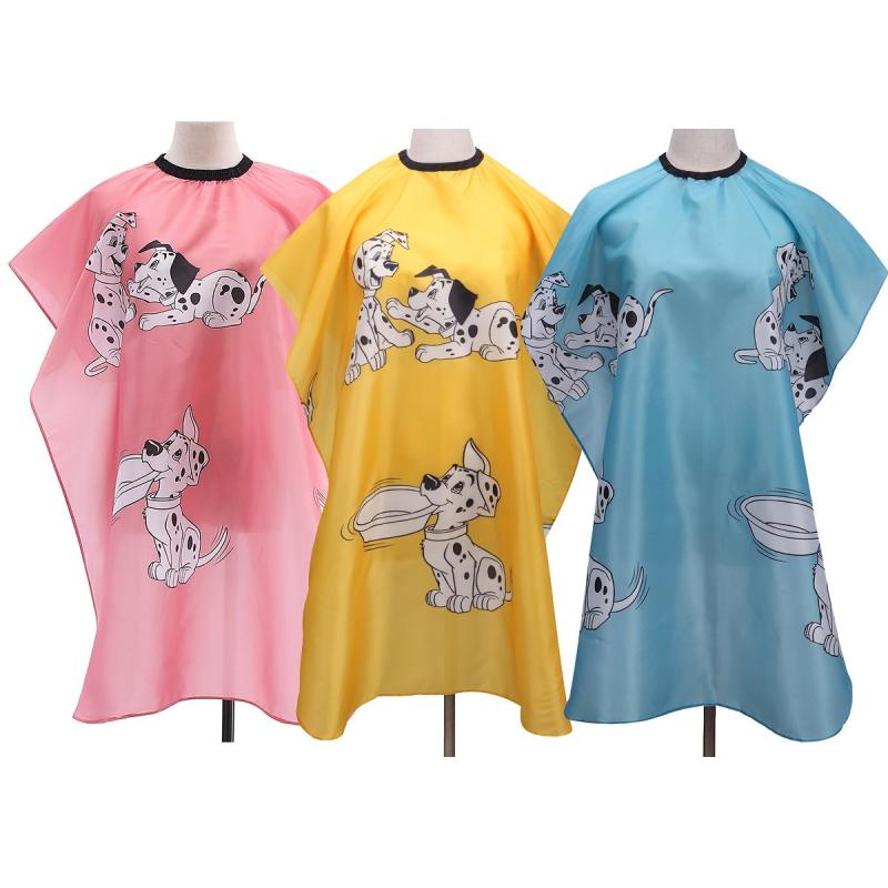 Kids Cartoon Hairdressing Cape Waterproof Hair Cutting Apron