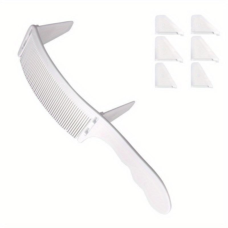 Curved Barber Comb Hair Cutting Comb Styling Tool