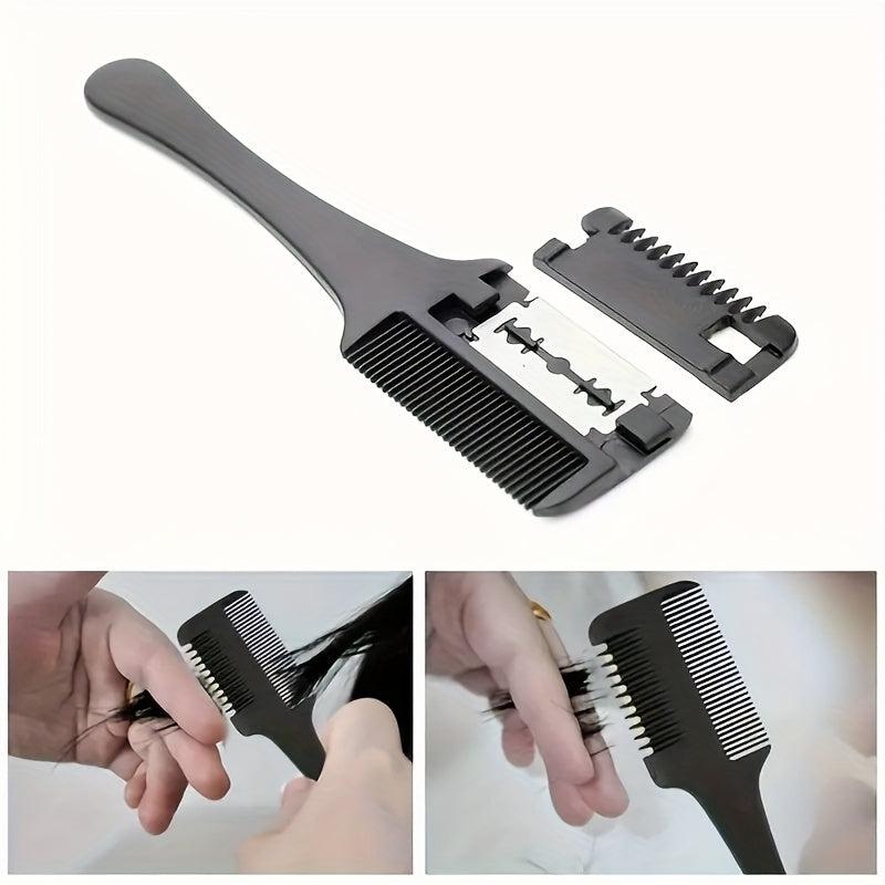 Hair Cutting Comb with 10pcs Blades for Styling, Thinning, and Trimming