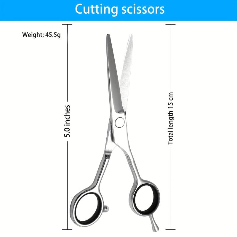 7 Cm Hair Scissors Set for Cutting, Thinning, Nose and Bangs for Women Men Pets