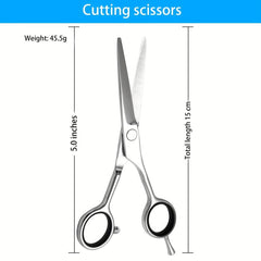 7 Cm Hair Scissors Set for Cutting, Thinning, Nose and Bangs for Women Men Pets