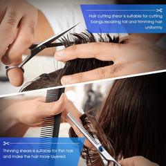 2Pcs Hair Cutting Scissors Hairdressing Scissors 15 24 Cm