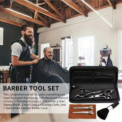 9pcs B Hair Cutting Scissors Kit Professional Stainless Steel Haircut Set