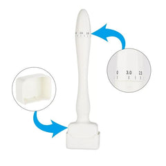 Adjustable Derma Stamp 140 Titanium Microneedle for Face Body Hair Beard