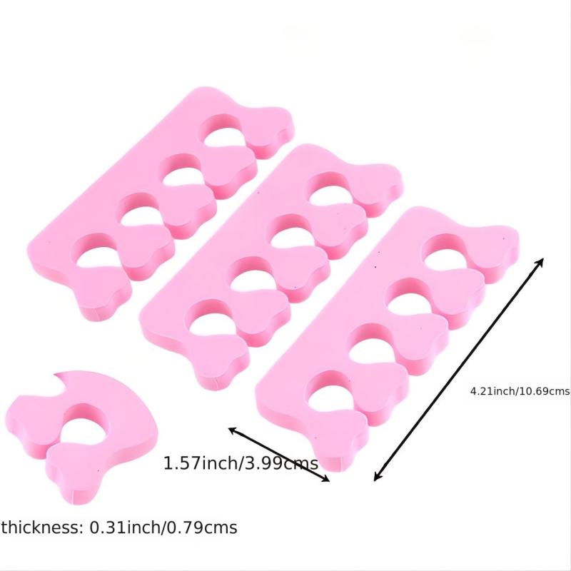 30pcs Soft Toe And Finger Divider Sponge For Pedicure Pain Relief