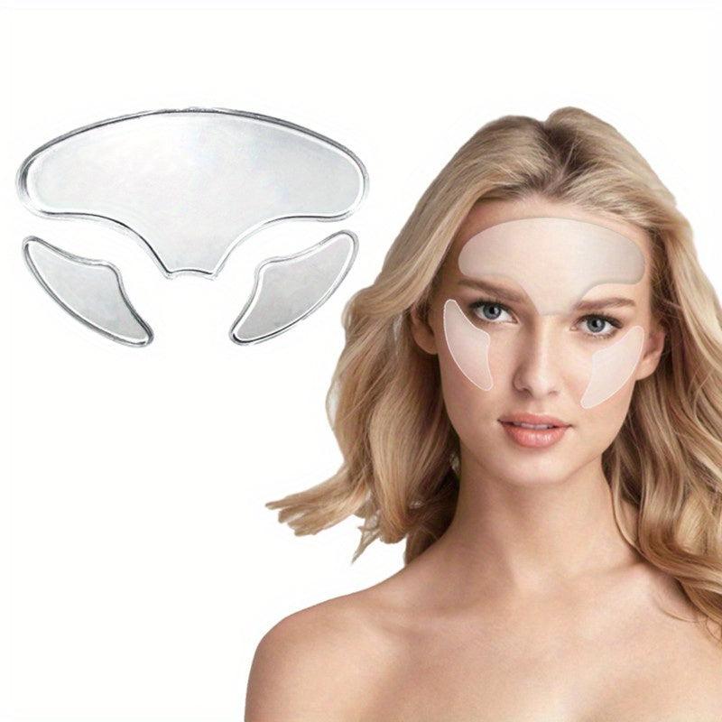 3Pcs Silicone Cheek Sticker Wrinkle Smoothing Strip Strong Facial Patch
