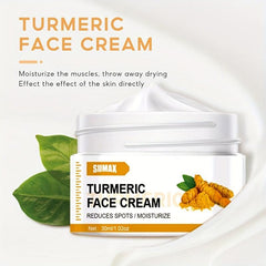 Natural Turmeric Facial Cream Moisturize Deep Cleanse Acne Dark Spots