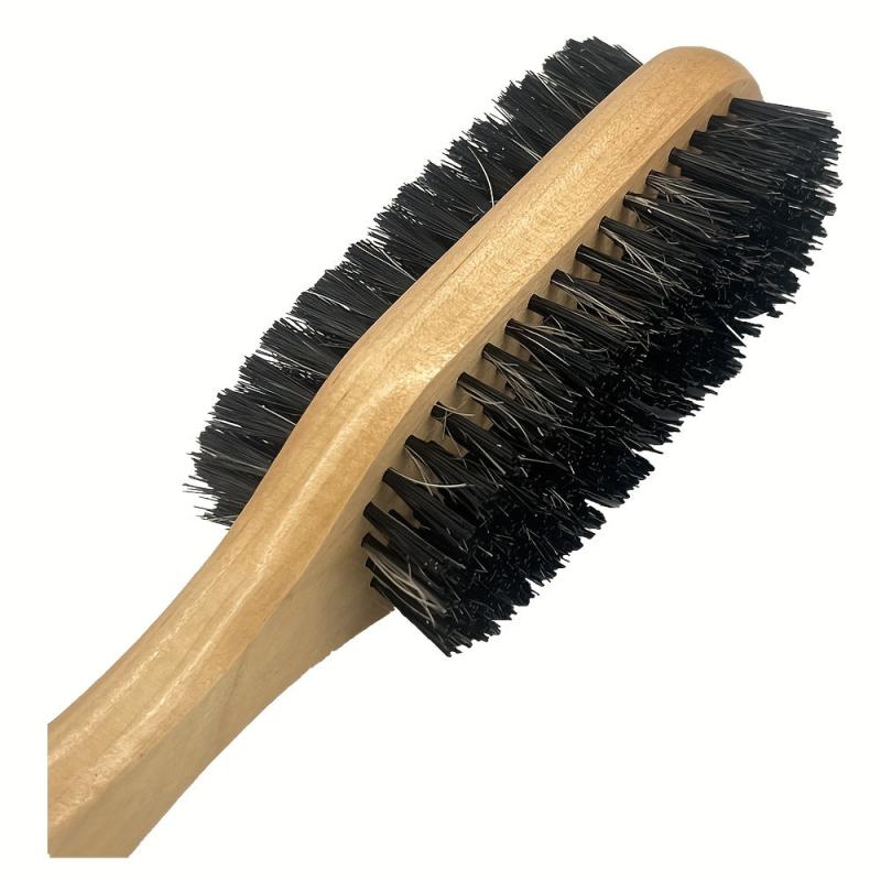 Beard Brush Bristle Brush Wooden Handle Styling Tool Anti Static