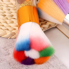 Colorful Acrylic Dust Brush Nail Paint Gel Dust Cleaning Brushes