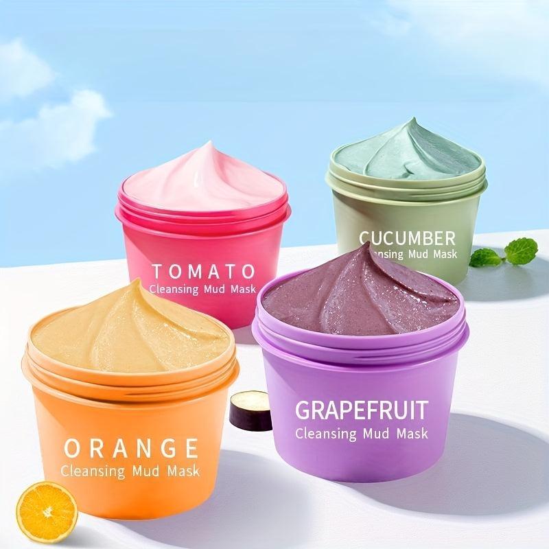 Clay Facial Mask Combo Pack - Deep Cleansing and Moisturizing