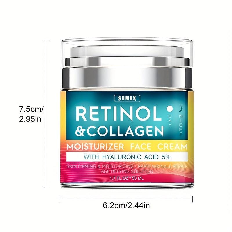 Retinol Cream with Hyaluronic Acid for Aging Skin
