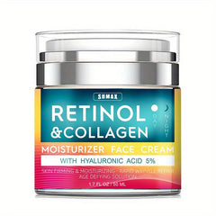 Retinol Cream with Hyaluronic Acid for Aging Skin