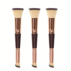 Dual-ended Foundation Brush Short Hair Oblique Concealer Beauty Tool