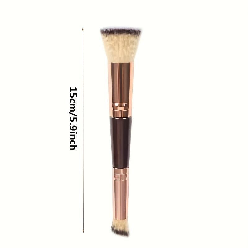 Dual-ended Foundation Brush Short Hair Oblique Concealer Beauty Tool
