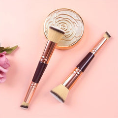 Dual-ended Foundation Brush Short Hair Oblique Concealer Beauty Tool