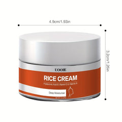 Rice Cream Moisturizer 30g With Hyaluronic Acid Vitamin A Vitamin E