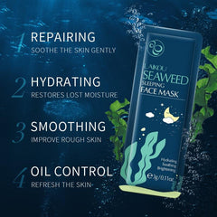 Hydrating Seaweed Sleep Mask Moisturizes and Firms Skin