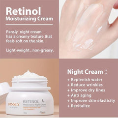 Retinol Night Cream 30g Hyaluronic Acid for Skin Plumpness