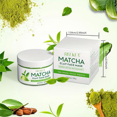 Matcha Green Tea Mud Facial Mask Antioxidant Deep Cleansing Moisturizing Mask