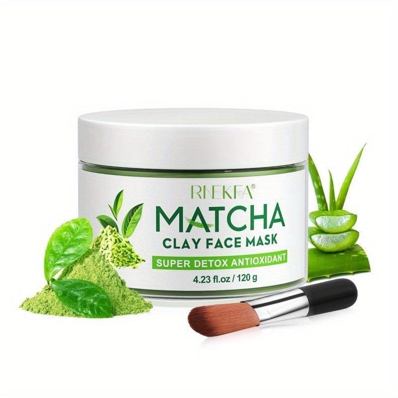 Matcha Green Tea Mud Facial Mask Antioxidant Deep Cleansing Moisturizing Mask