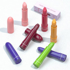 6 Colors Fruit Flavored Lipstick with Moisturizing Benefits