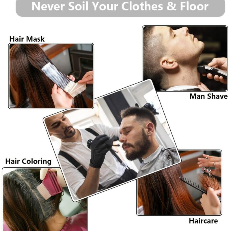 Hair Apron Cape Waterproof Haircut Wrap Stylist Pattern