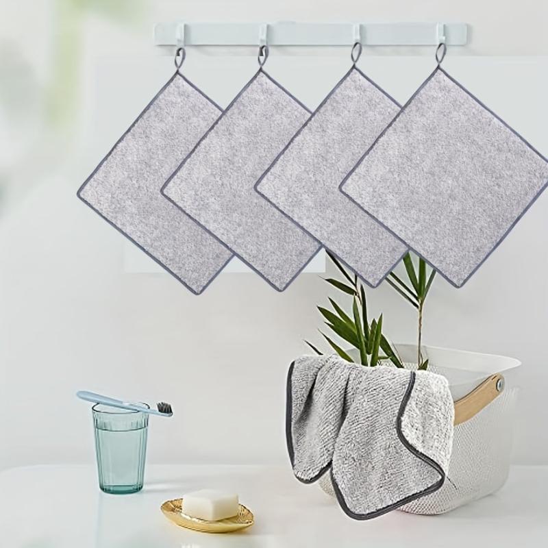 6 Pack Microfiber Face Towels Bamboo Charcoal Face Cloth