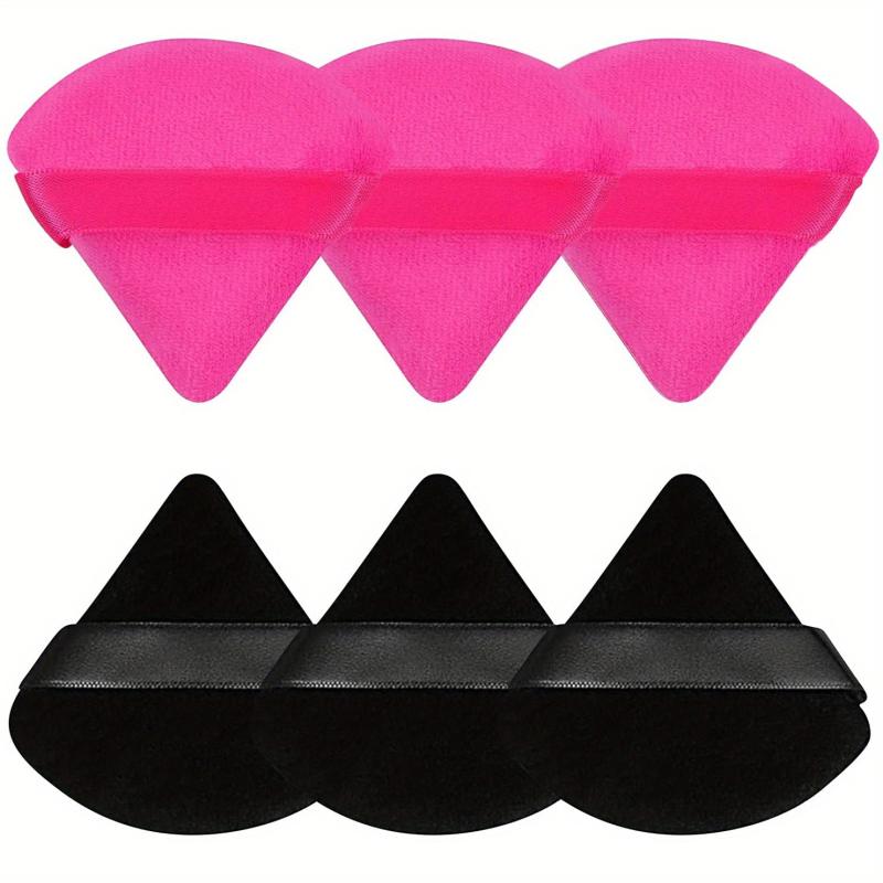 Soft Plush Powder Puff for Loose Powder & Liquid Cosmetic, 12 Pcs