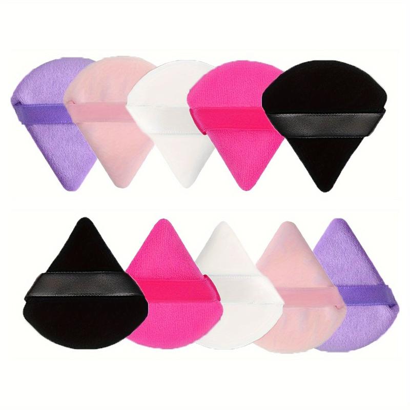 Soft Plush Powder Puff for Loose Powder & Liquid Cosmetic, 12 Pcs