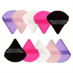 Soft Plush Powder Puff for Loose Powder & Liquid Cosmetic, 12 Pcs