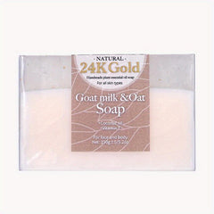 24K Golden Foil Goat Milk & Oat Soap 150g