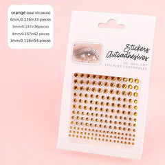 165 Pcs Eye & Face Acrylic Crystal Sticker Makeup Party Halloween Cosplay