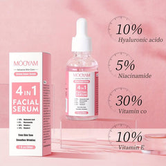 10% Hyaluronic Acid Serum with Niacinamide, Vitamin C & E - 30ml