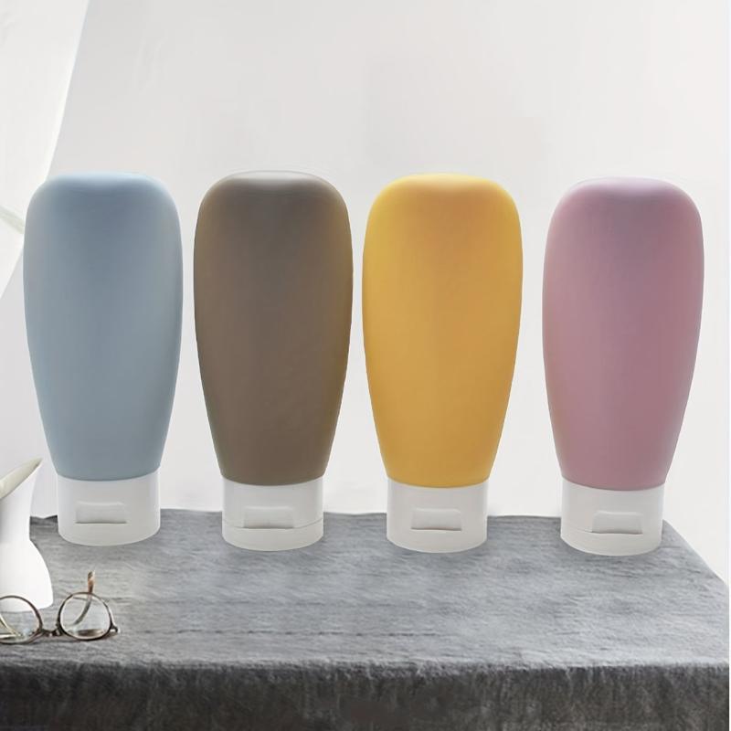 4pcs Travel Bottles Set Refillable Cosmetic Containers for Toiletries